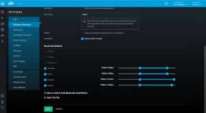 Controller - Schedule WiFi Networks